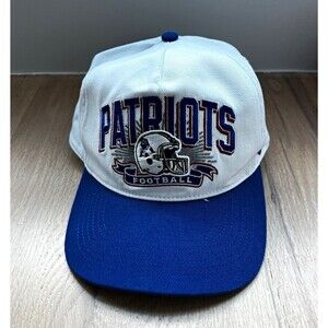 '47 Brand New England Patriots NFL Football White/Blue Snapback Cap One Size